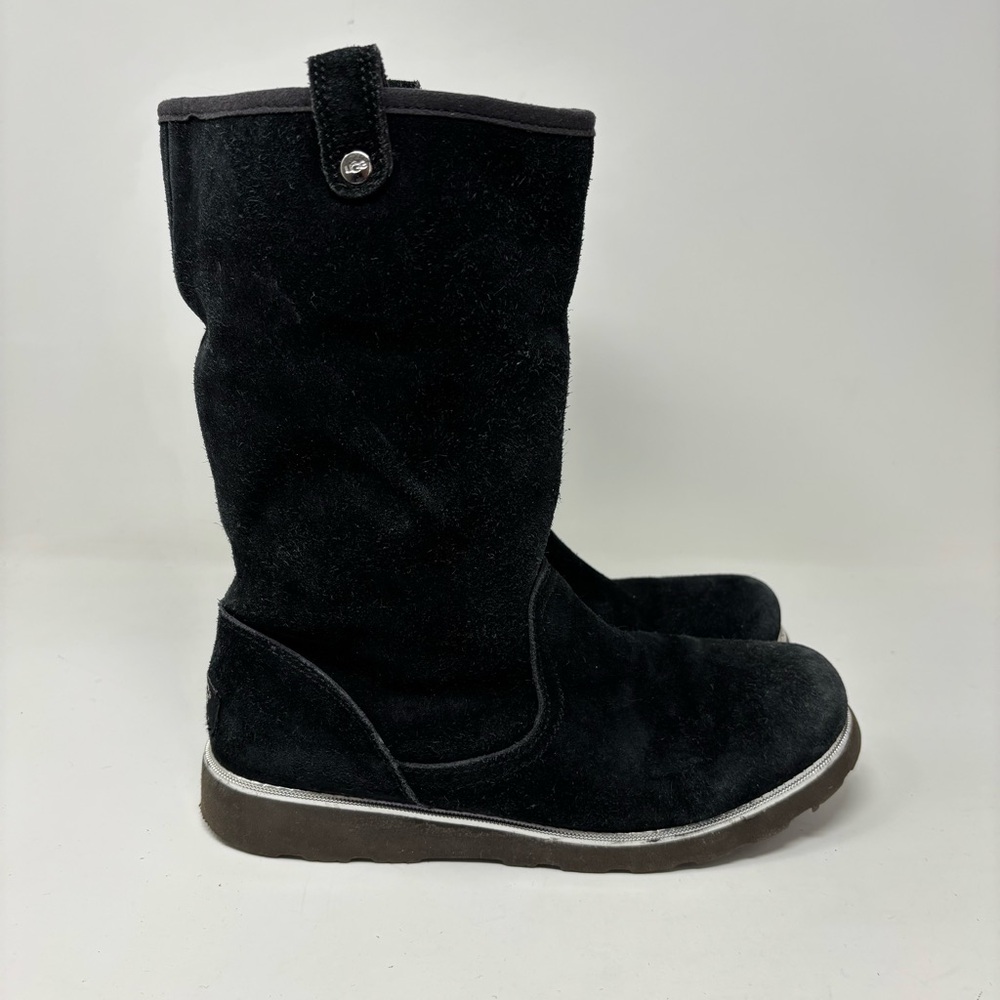 UGG Australia Callie Black Suede Boots Size 6 - Picture 5 of 13